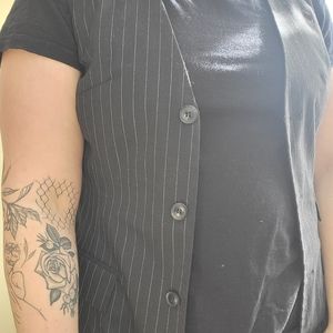 pinstripe vest